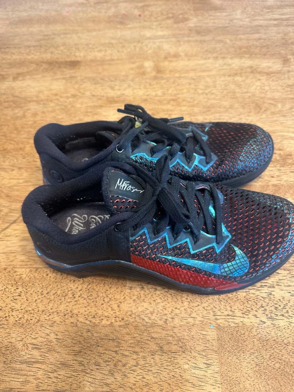 Nike Metcon 6 Mat Fraser PE CrossFit Training Shoes Men’s Size 8.5 Black Red